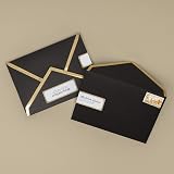 Avery Printable Address Labels, 1" x 2-5/8", Matte White with Gold Border, 300 Blank Mailing Labels (06529) – view 5