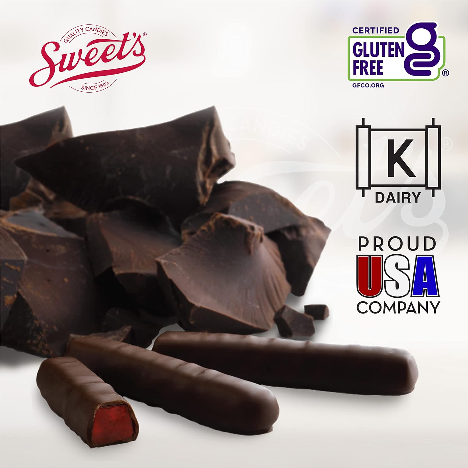 Dark Chocolate Cherry Sticks, Chocolate Candy Sticks