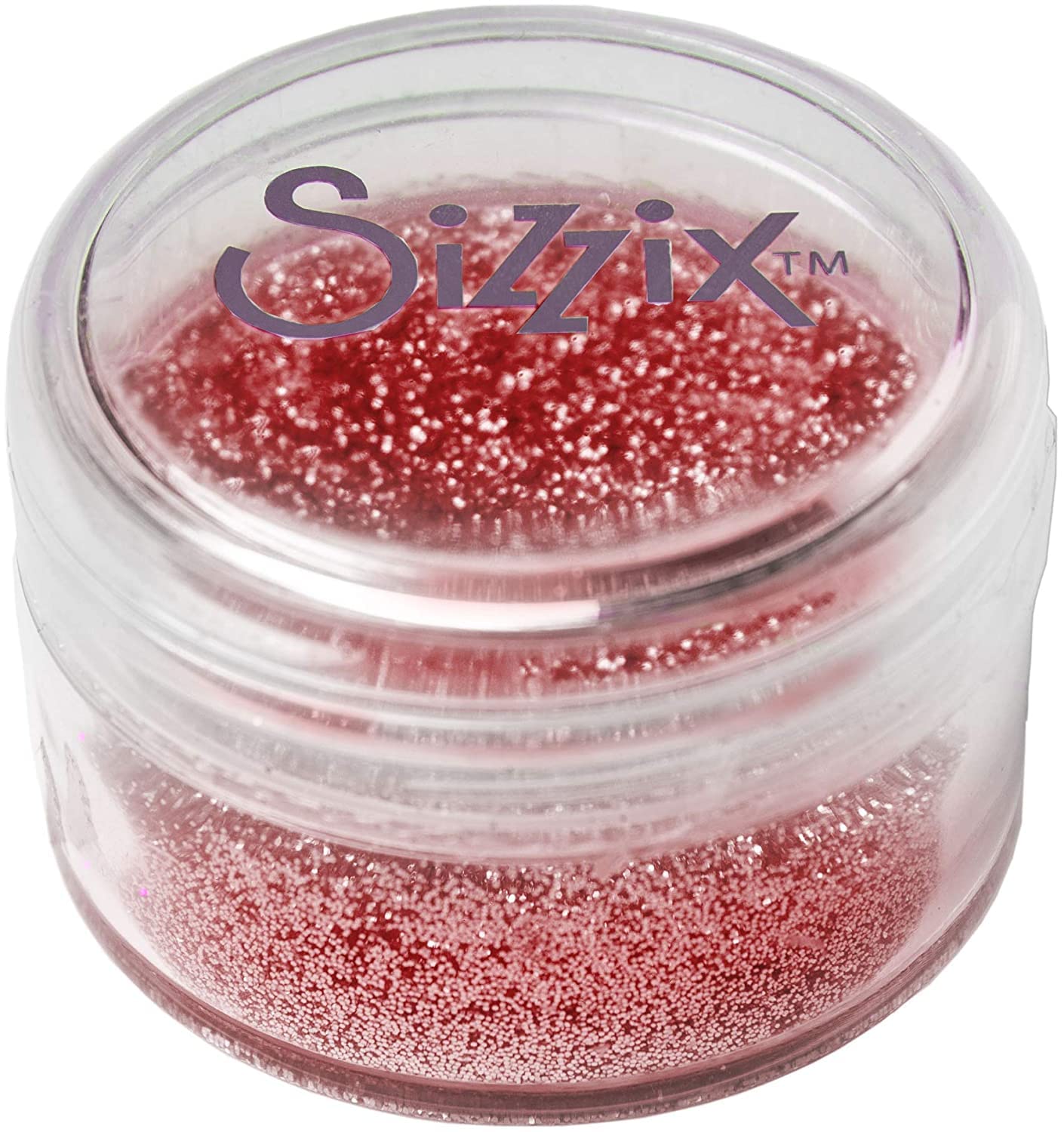 Sizzix Making Essential Purpurina Fina Biodegradable, Rojo (Sorbet), 12 g
