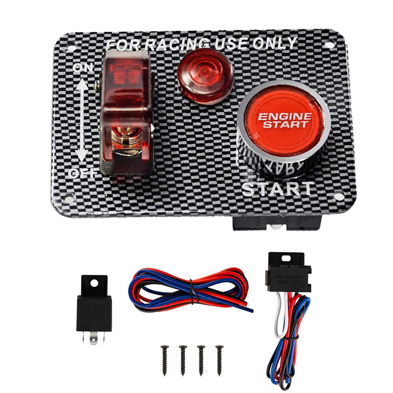 Buy Ignition Switch Panel for Race Car Marine Toggle Switches with