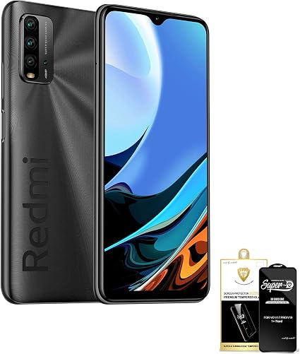 Amazon 日本正規代理店品 Xiaomi Miスマホ Redmi9t 日本語版 4gb 64gb スマートフォン本体 Simフリー 4800万画素 携帯電話 4眼カメラ大容量6000mah 3 5mmスマートフォンイヤフォンジャック Ai顔認証 グレー 保護フィルム同梱 シャオミ Xiaomi