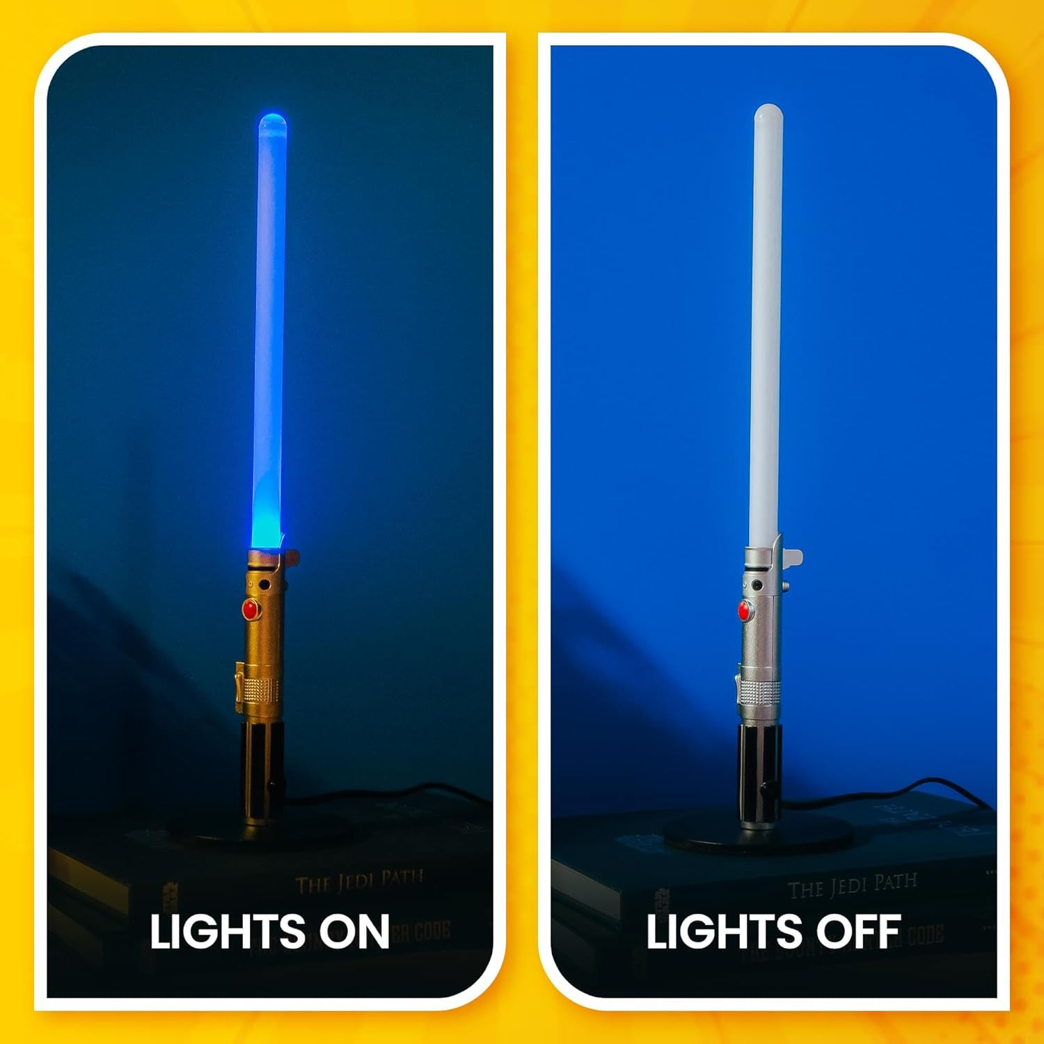 Star Wars Luke Skywalker Lightsaber 12-Inch Desktop LED Mood Light for Nightstand Table
