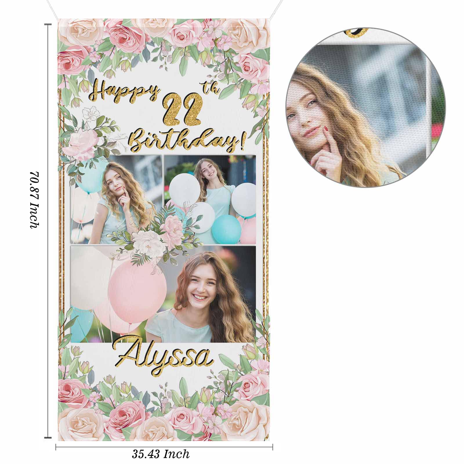 Verjaardag Achtergrond Banner, Feestdecoratie Voor De Verjaardag Posterverjaardag Party Foto Achtergrond Propvoor Verjaardag Achtergrond Feestaccessoires Zwart