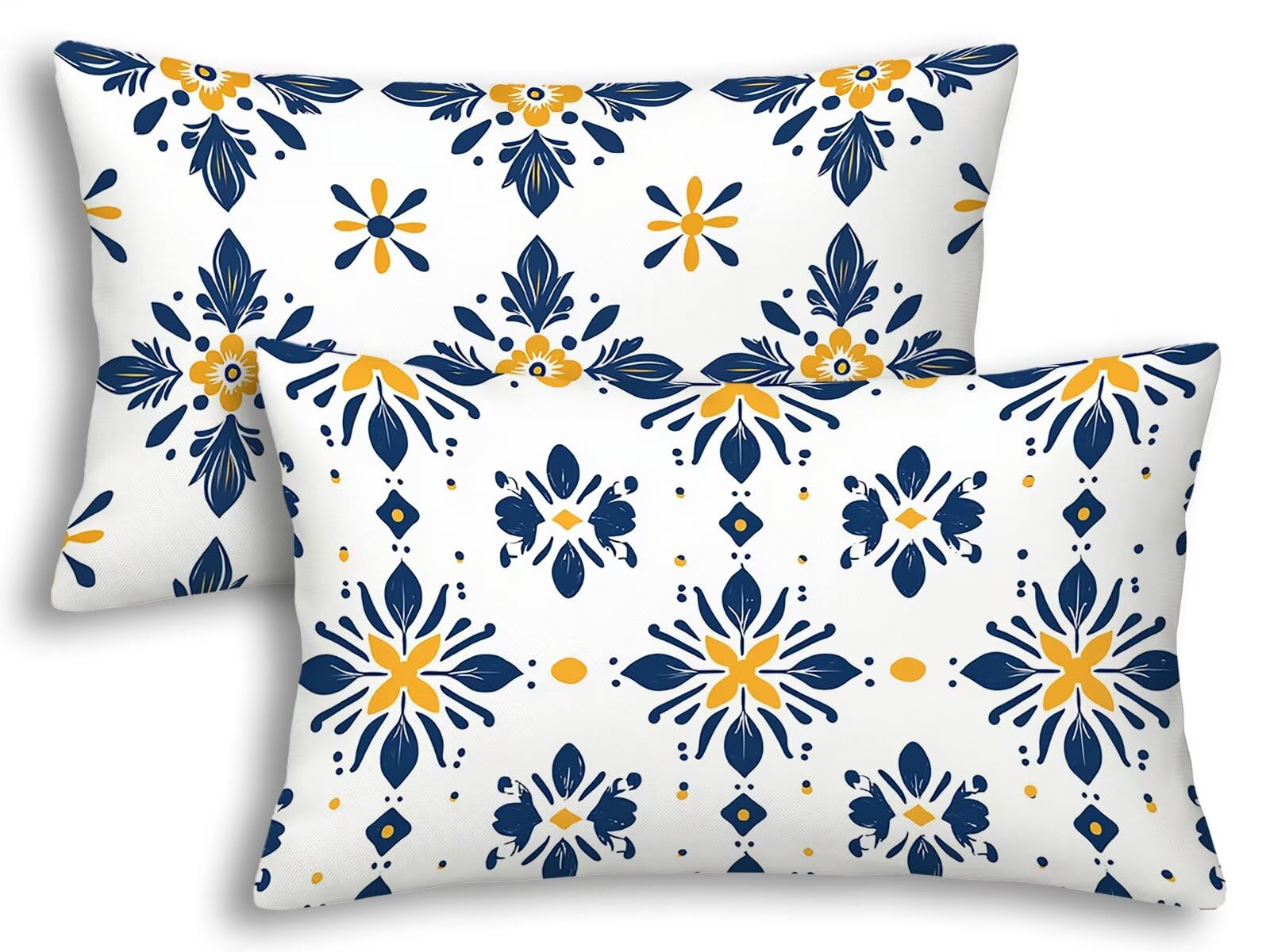 Funda almohada boho rectangular de terciopelo con acabados de alta costura para salon 1