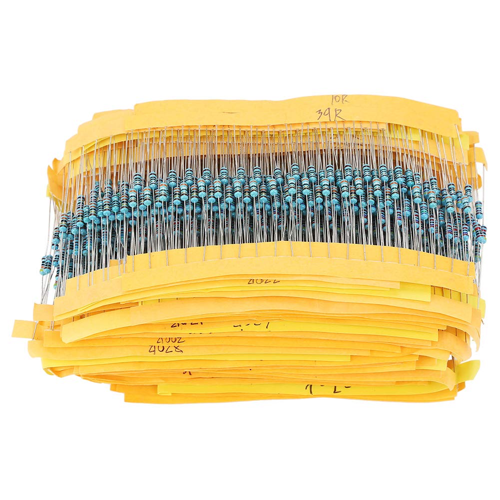 Resistors, 2000pcs 1/4W High Precision Resistance Component for Electronic Component for Assortment Components Kit Set