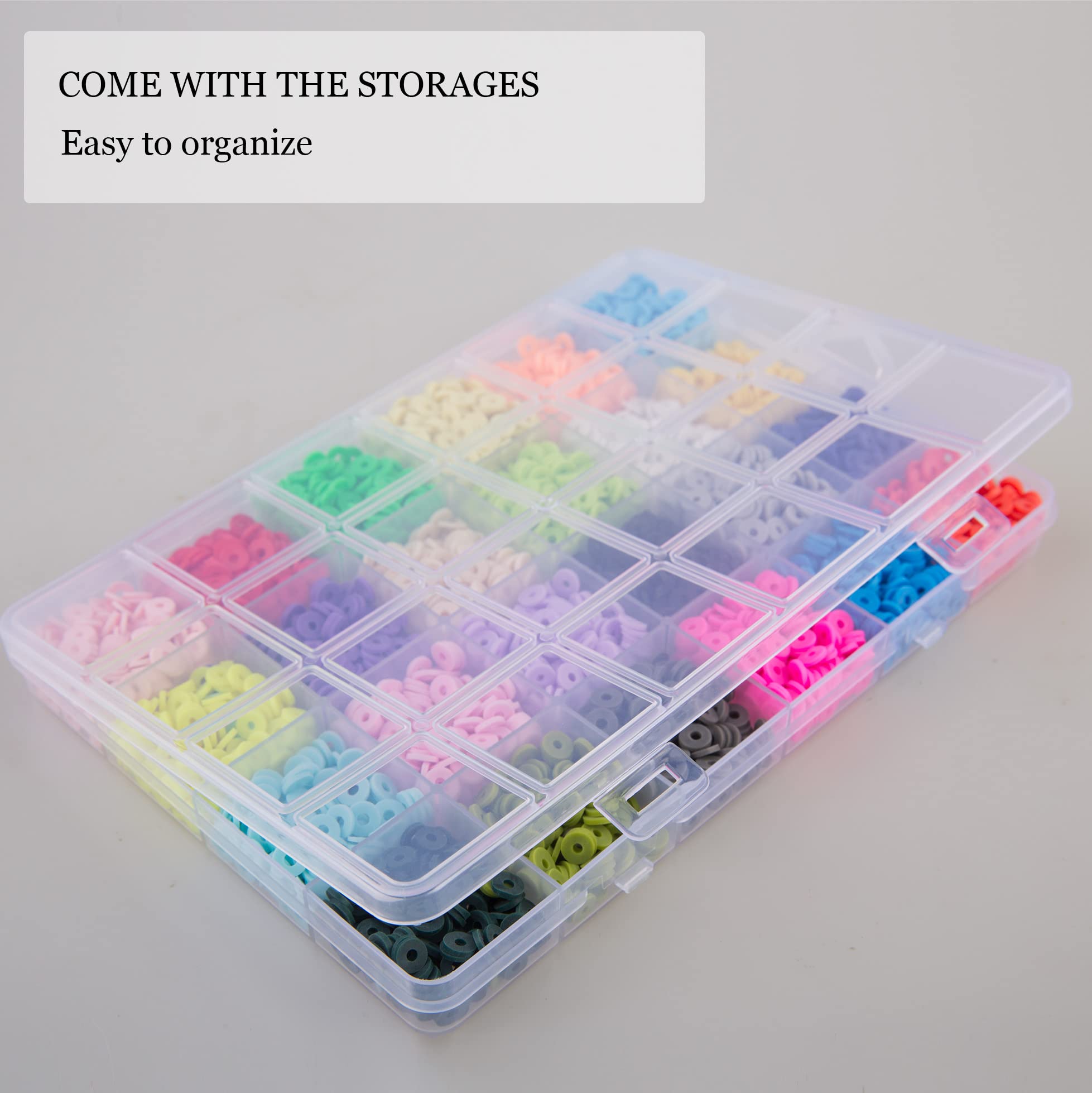 Kit Perline Per Braccialetti Fai Da Te - 3164 Pezzi Blu Con Lettere, Charm E Cordino Elastico - Foto 6