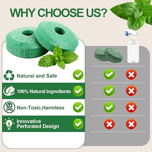 Miniatura 4 de Bolas repelentes de ratones, aroma a menta, seguras para uso en interiores, 24 unidades