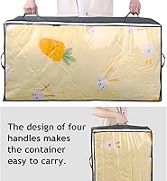 Vista 3 de Budding Joy Contenedores de almacenamiento debajo de la cama de 90L, organizadores de juguetes debajo de la cama y bolsas de almacenamiento de ropa