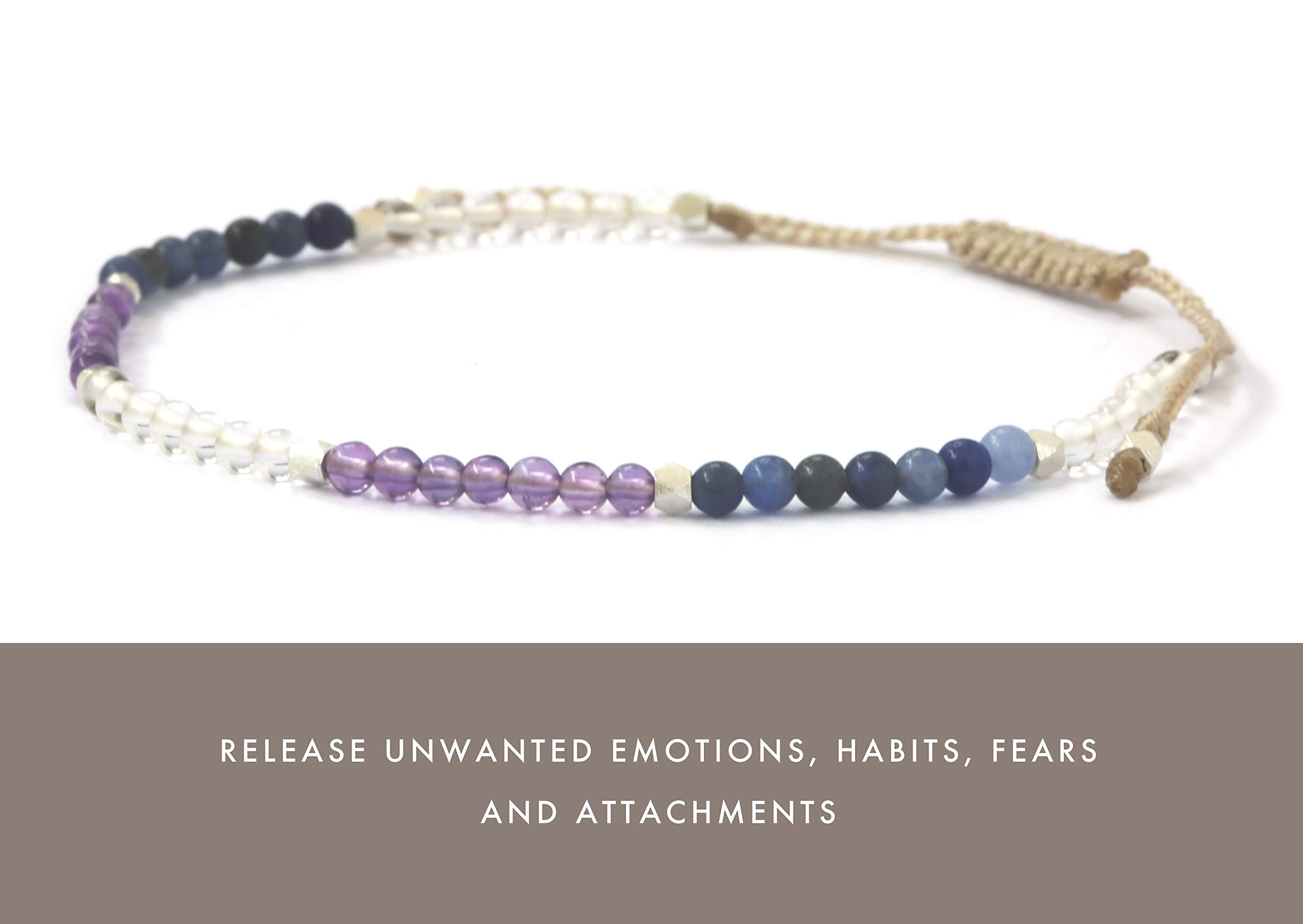 BALIPURA - Handcrafted 7 Chakras Healing Crystal Bracelets for Women - Elegant Beaded Bracelets - Perfect for Friendship and Healing - 2mm Small Beads