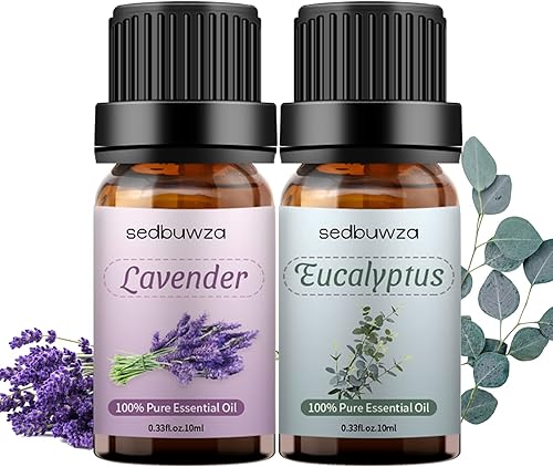 Miniatura 9 de Sedbuwza Juego de aceites esenciales de eucalipto de lavanda, aceite aromático de eucalipto para difusor, aromaterapia, masaje, jabón, fabricación