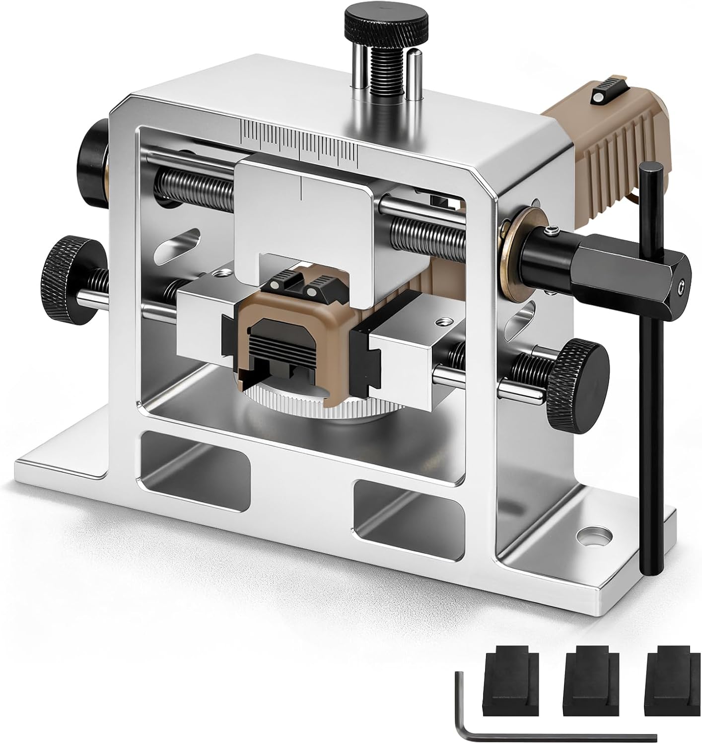 Heavy Duty Sight Pusher Tool, Precision Sight Pusher for Dovetailed Rear Sight Removal & Adjustment, Sight Pusher Tool with Adjustable Disc Base