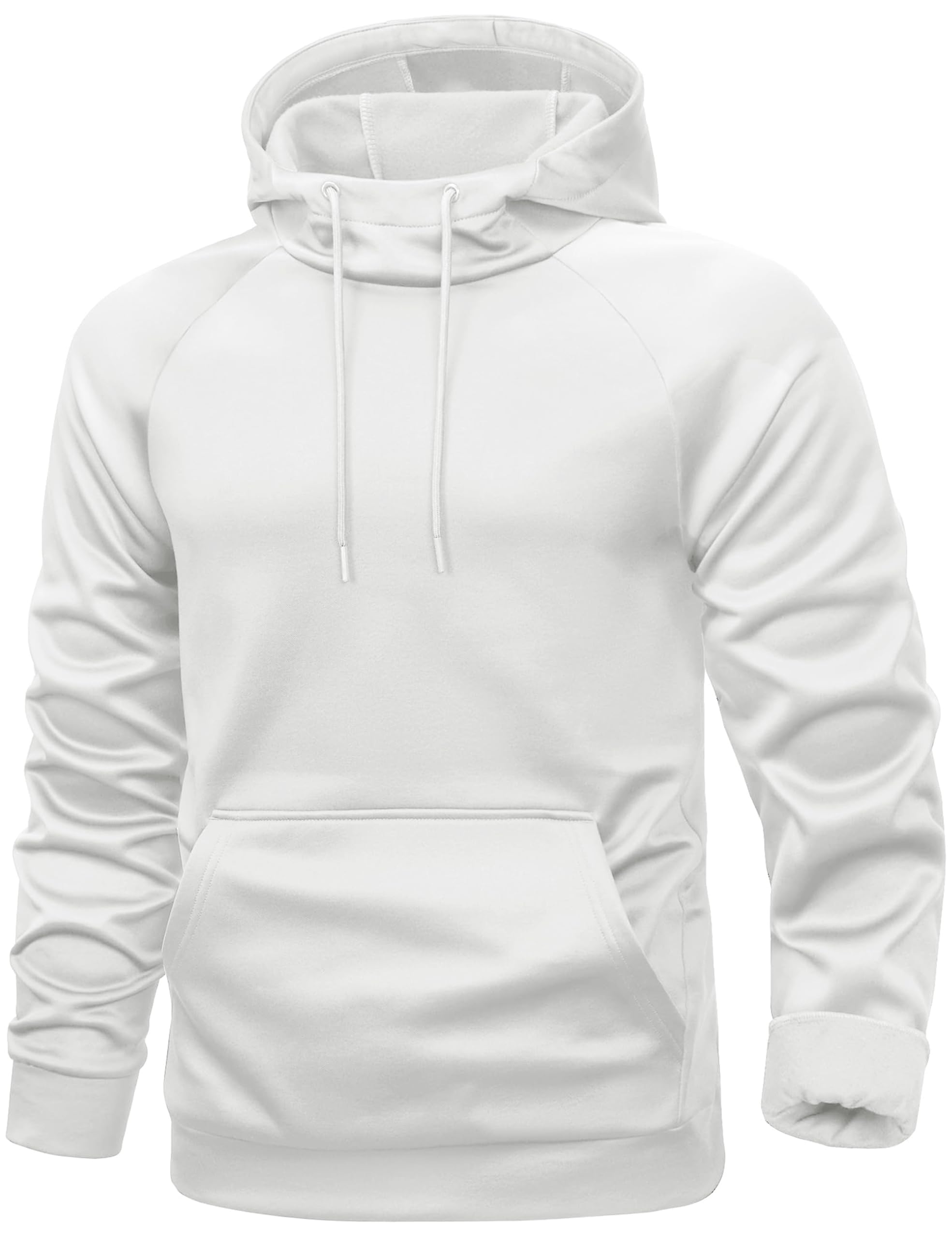 Mens Hoodies Fleece Lined Casual Athletic Sweatshirts Pullover with Kangaroo Pocket