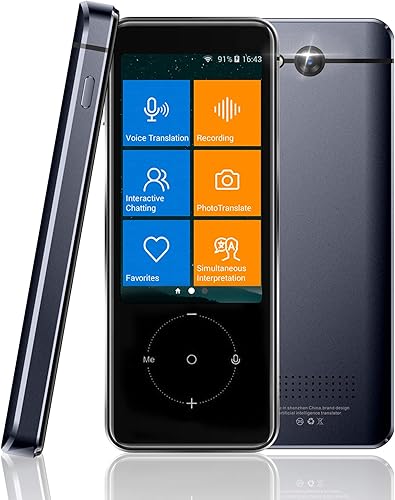 Dispositivo de traductor de idiomas, traductor de voz bidireccional instantáneo de 137 idiomas con pantalla táctil 3.0, WiFi portátil, punto de