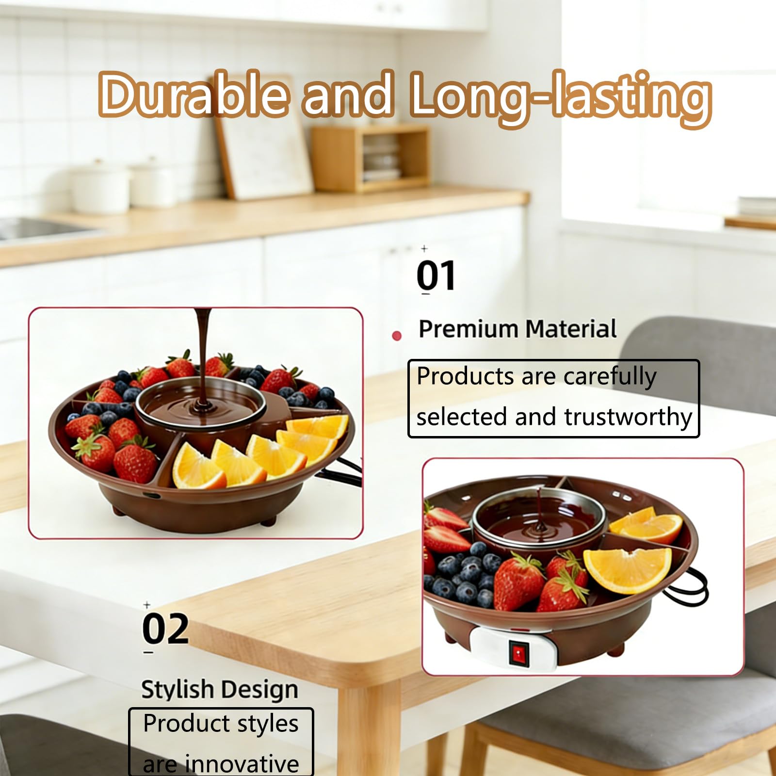 Máquina Eléctrica para Hacer Fondue De Chocolate, Mini Olla para Fondue