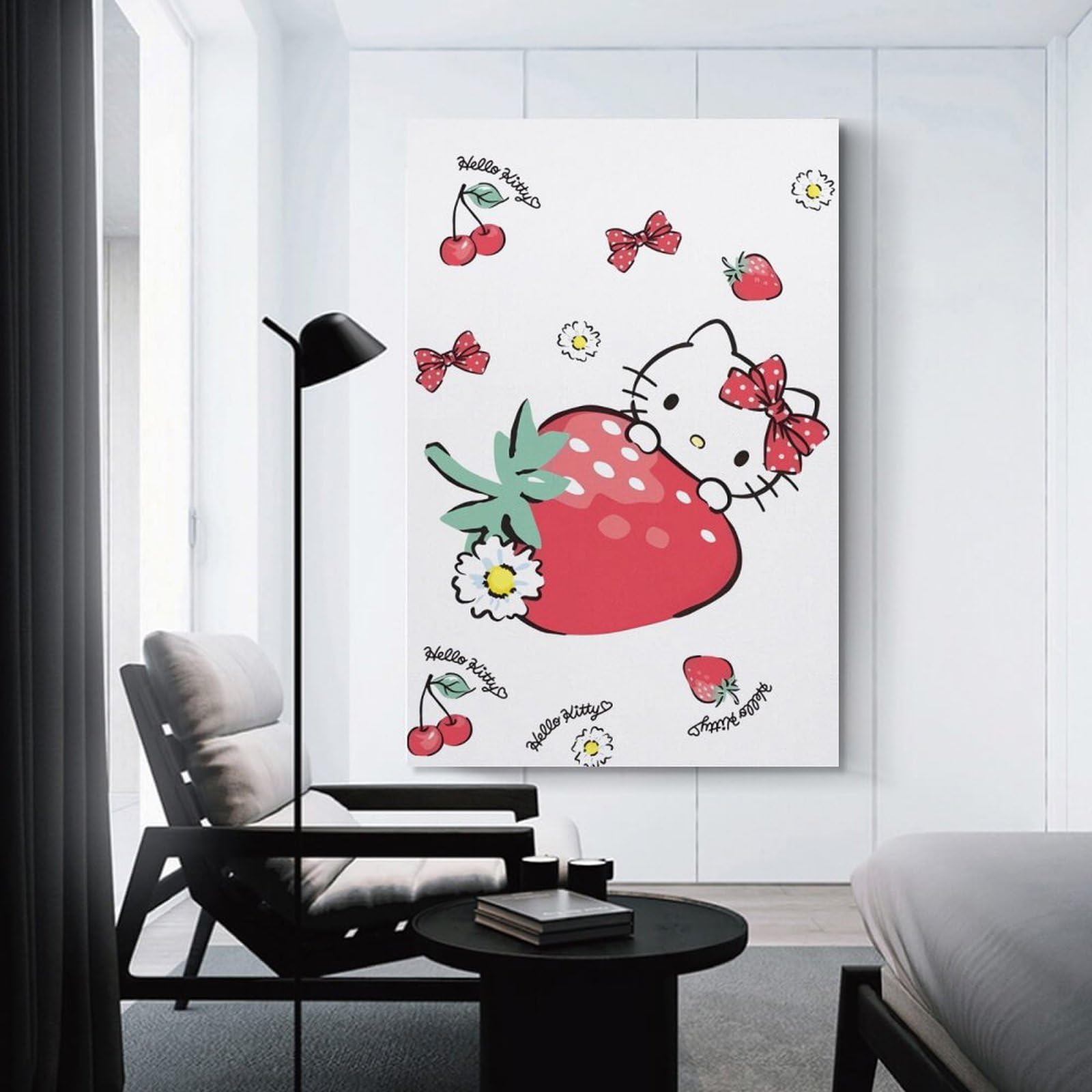 Amazon.co.jp: ハローキティ いちご アートポスター 飾り絵 かわいい