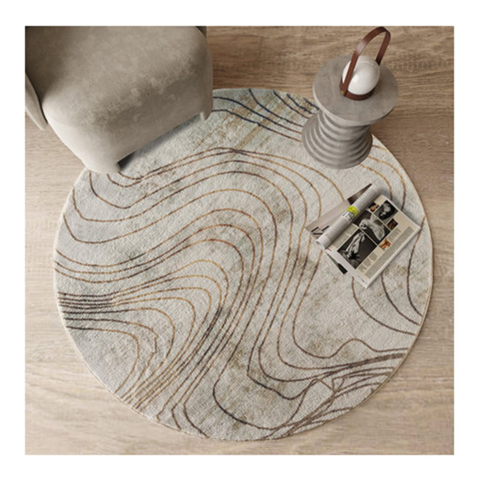 Tapis de chaise pivotante rampant et circulaire moderne 13mm