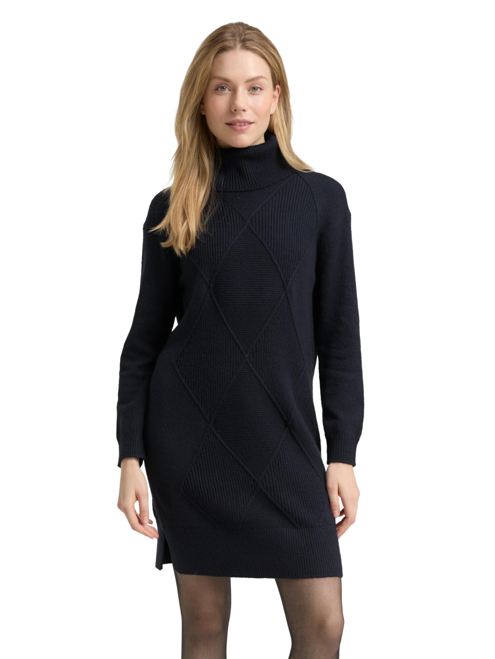 Tom Tailor Damen 1049141 Loose Fit Strickkleid