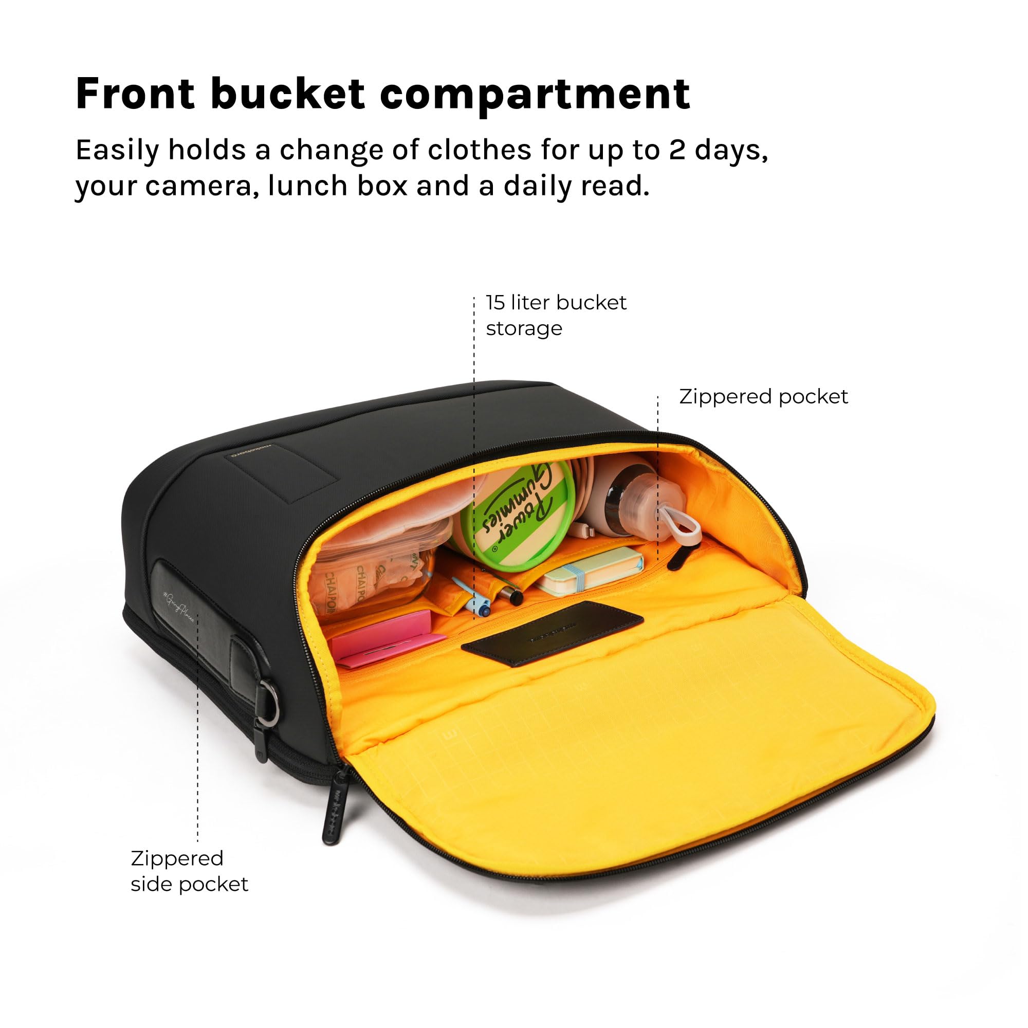 MOKOBARA Transit Briefcase 15.6 Inch Laptop Bag 15L Office Use — Amazon image 3