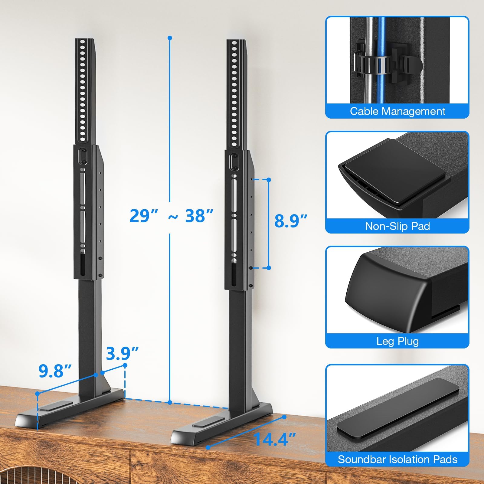 Rfiver TV Stand - Adjustable Height for 37-90 Inch TVs -5 Rfiver TV Stand - Adjustable Height for 37-90 Inch TVs -5