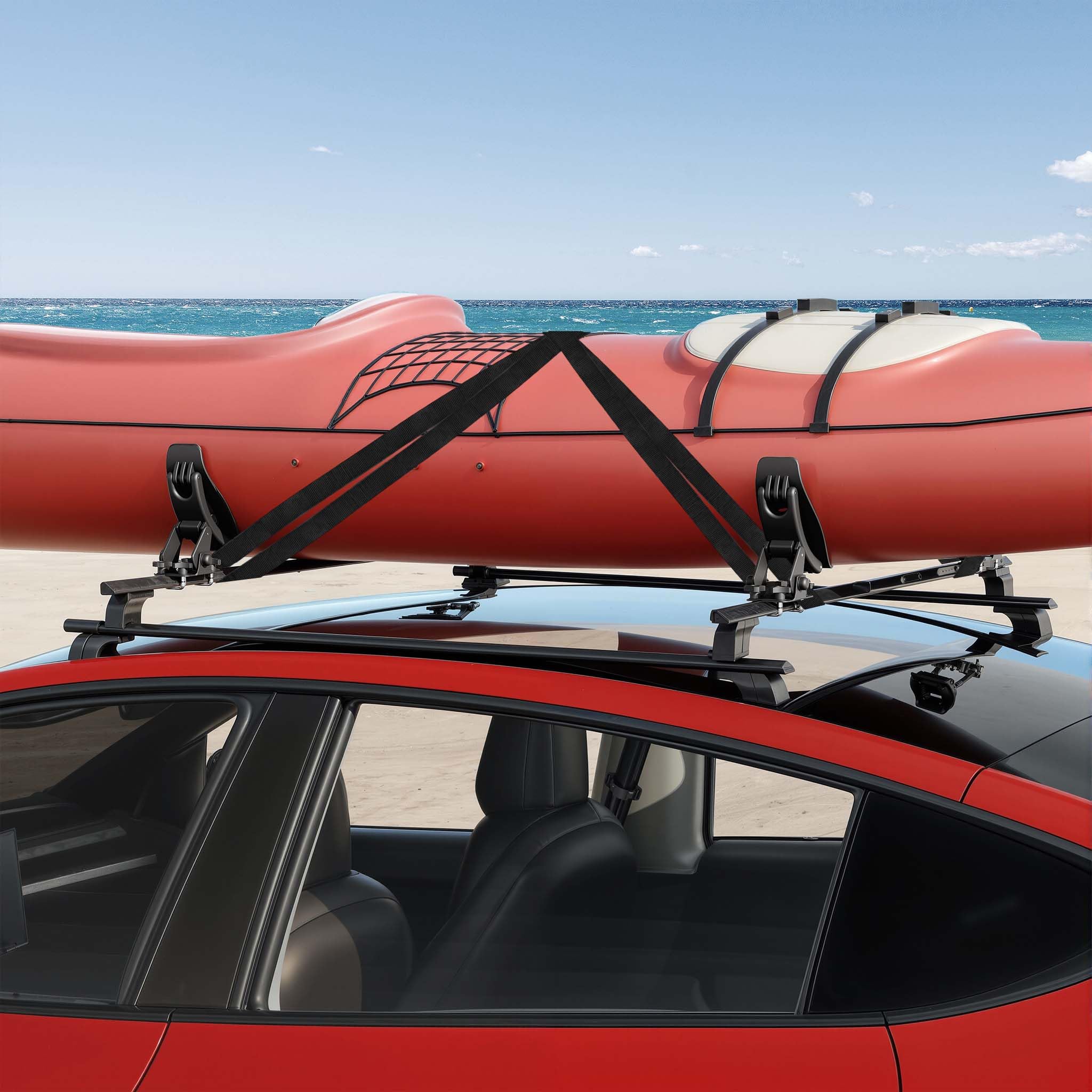 Wiltec Staffe Porta Kayak Canoa per Portapacchi Tetto Auto