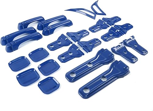 Miniatura 2 de JeCar Kits de molduras exteriores Cubiertas de bisagras de puerta y capó, manijas de puerta, rejillas de ventilación lateral, bisagras de puerta