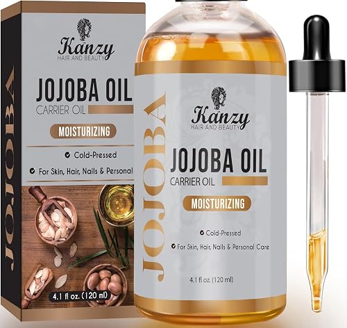 Huile de jojoba Kanzy, 100% pure, pressée à froid, 120