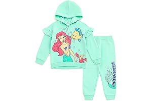 Little Mermaid Clothes for Girls: Minnie Mouse Lilo & Stitch Fleece Hoodie & Pants Outfit
