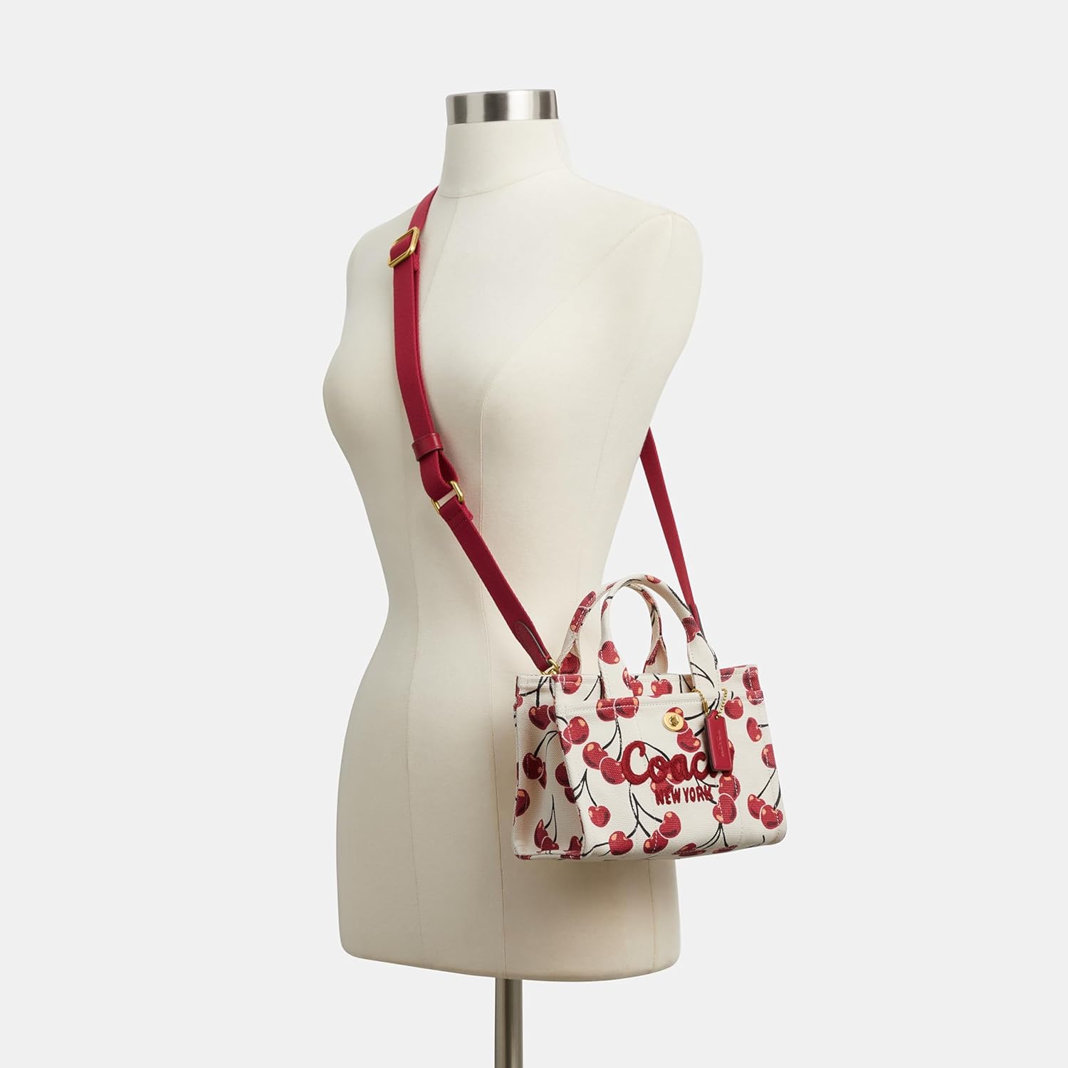 Box Program Cherry Printed Canvas Cargo Tote 20