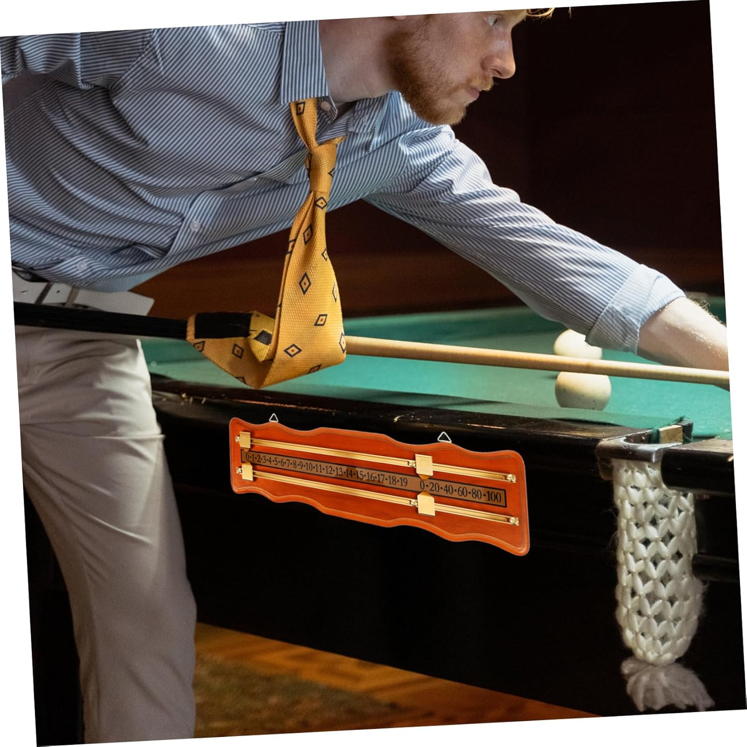 VANZACK 1set Portable Billiard Scorekeeper Compact Tabletop Scoreboard for Snooker Rail Lightweight Design for and Scratch