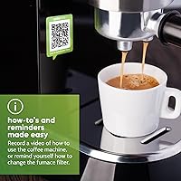 Vista 5 de Adhesivo personalizado para grabación de video Las calcomanías de código QR de Spokenote te permiten añadir videos personalizados, instrucciones a