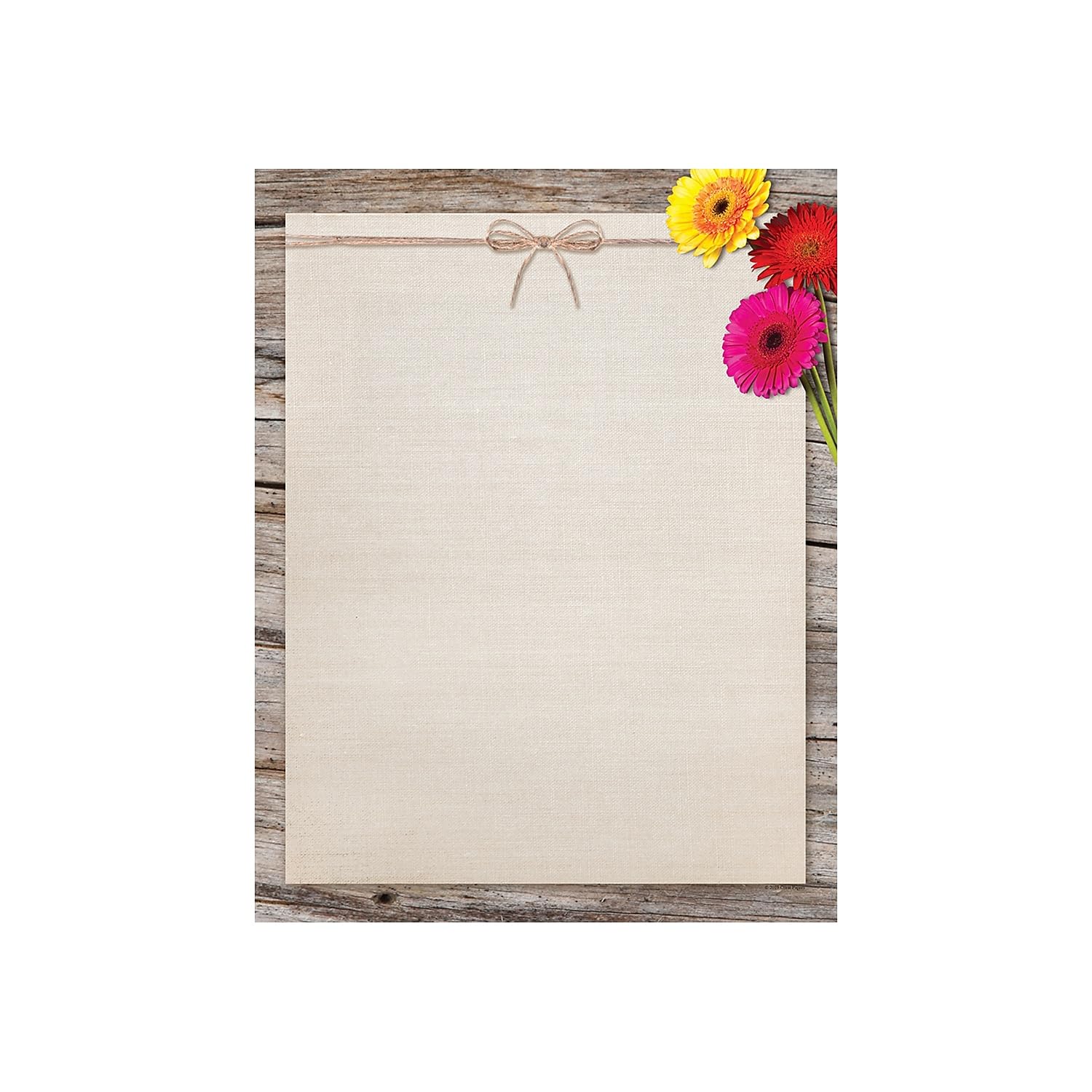 Great Papers! Three Gerber Daisies Letterhead, 8.5" x 11", 80 count
