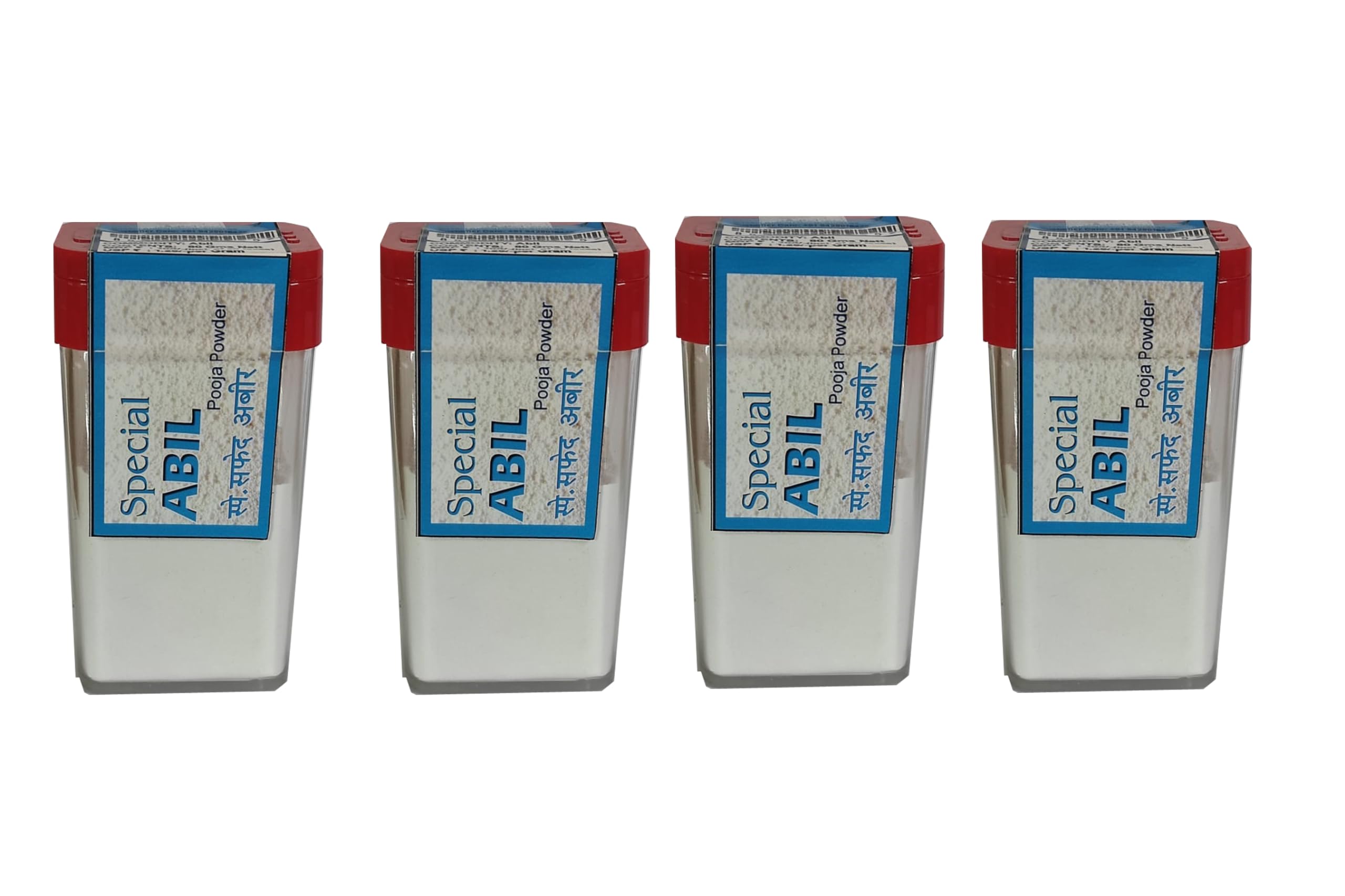 MAHAVIR PERFUMERS Special Pooja Powder Pack of 4 (In Speacial Packing) (Sp Abir (Abil) 80 Gm) Total 320 gms