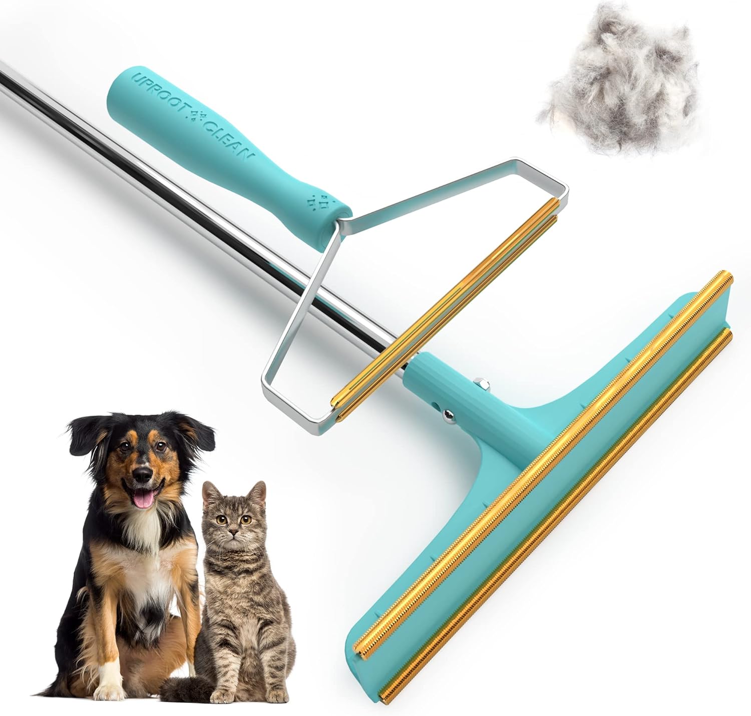 Uproot Clean Pet Hair Remover Bundle - Including Xtra & Pro - Dog Hair Remover and Carpet Scraper Models - Easy Cat Hair Remover & Pet Hair Remover for Couch, Clothes & Rugs - Gets Every Hair!