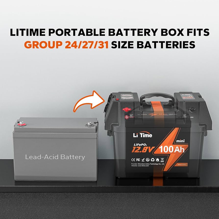 【LiTime】12V100Ah LiTime 12V 100Ah Group 24 LiFePO4 Lithium Battery – LiTime-US