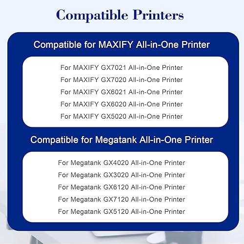 Miniatura 2 de GI-26 GI26 GX7021 Ink Bottles Set Compatible for Canon 26 GI-26 GI26 26 Ink Refill Bottles Work for Canon MAXIFY GX4020 GX7021 GX6021 GX7120 GX5020