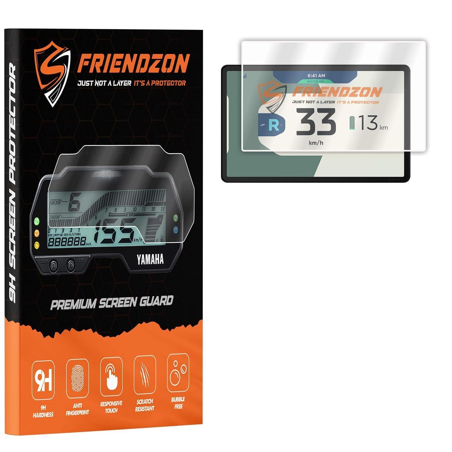 FriendZon Screen Guard for Ather 450X / 450 Plus EV Scooter | Anti Scratch | HD Clear | 7 INCH TFT Digital Meter Instrument Cluster Accessory [Not A Tempered Glass]-image-6