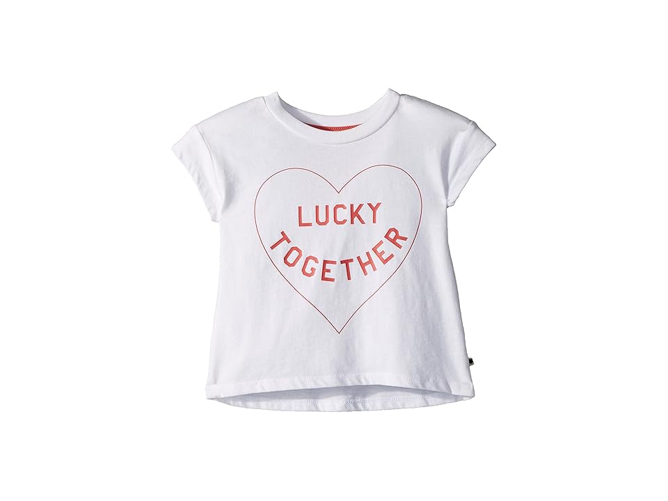 

Lucky Brand Kids Luna Graphic Tee (Toddler) (White) Girl's T Shirt