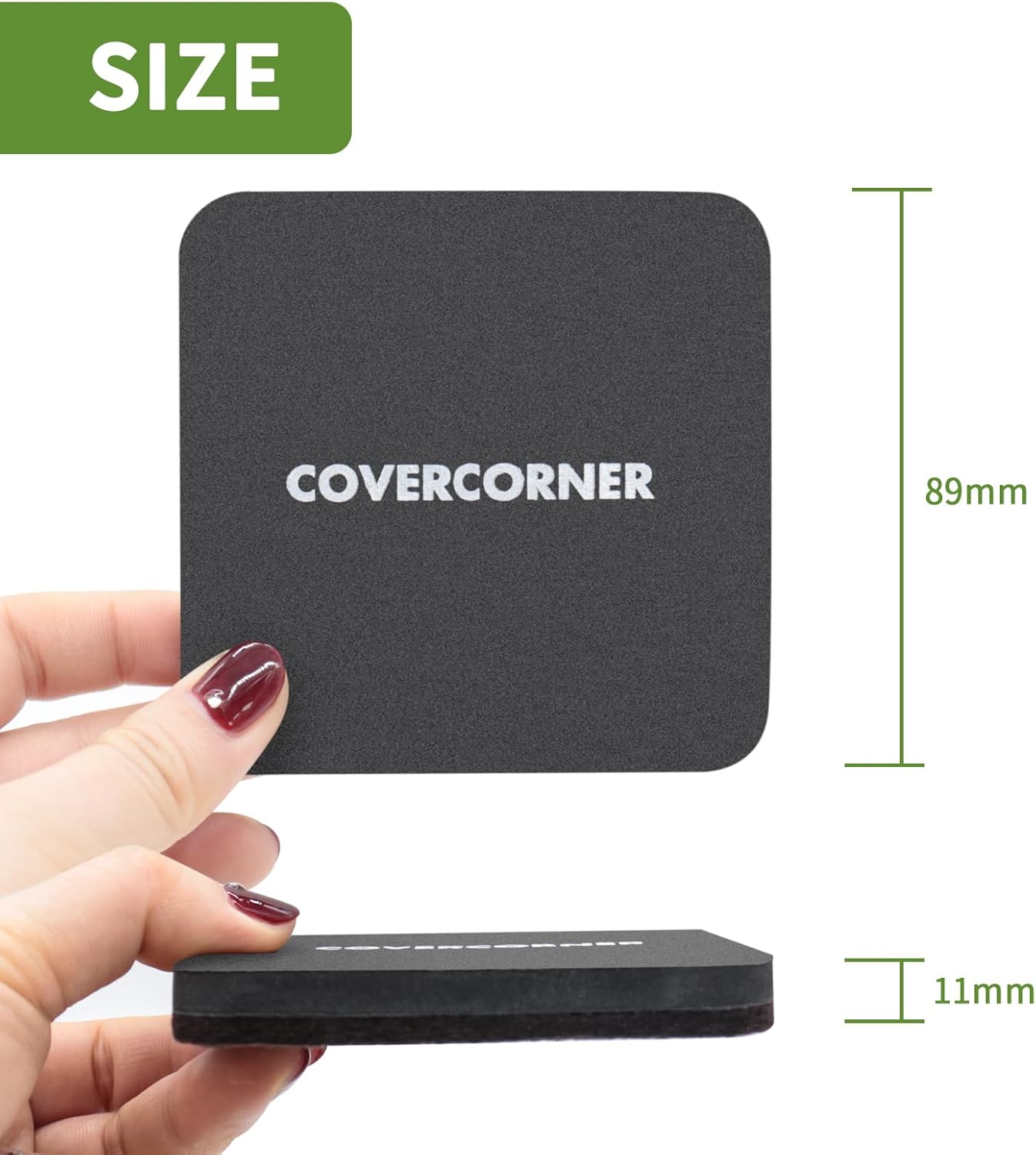 Felt Furniture Sliders for Hardwood Floors 8 PCS - 3 1/2 Inch Square Moving Slider - Heavy Duty Felt Movers Chair Legs Protectors - Brown