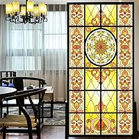 Vista 9 de Película de privacidad para ventanas, estilo diamante, vidrio manchado, sin pegamento, adherencia estática, calcomanías decorativas esmeriladas