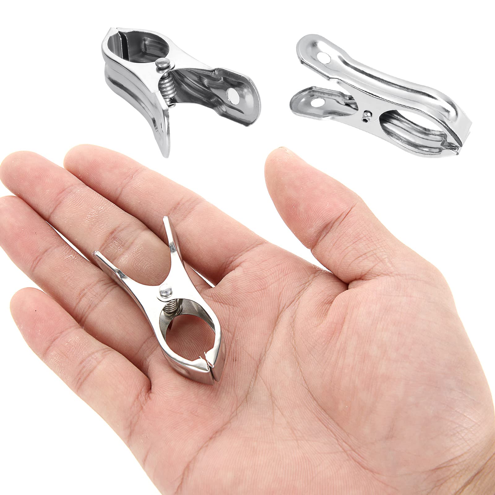 40 Stück Gewächshaus-Klemmen Aus Edelstahl, 5,5 Cm – Für Folien, Netze, Wäscheleine & Pflanzen