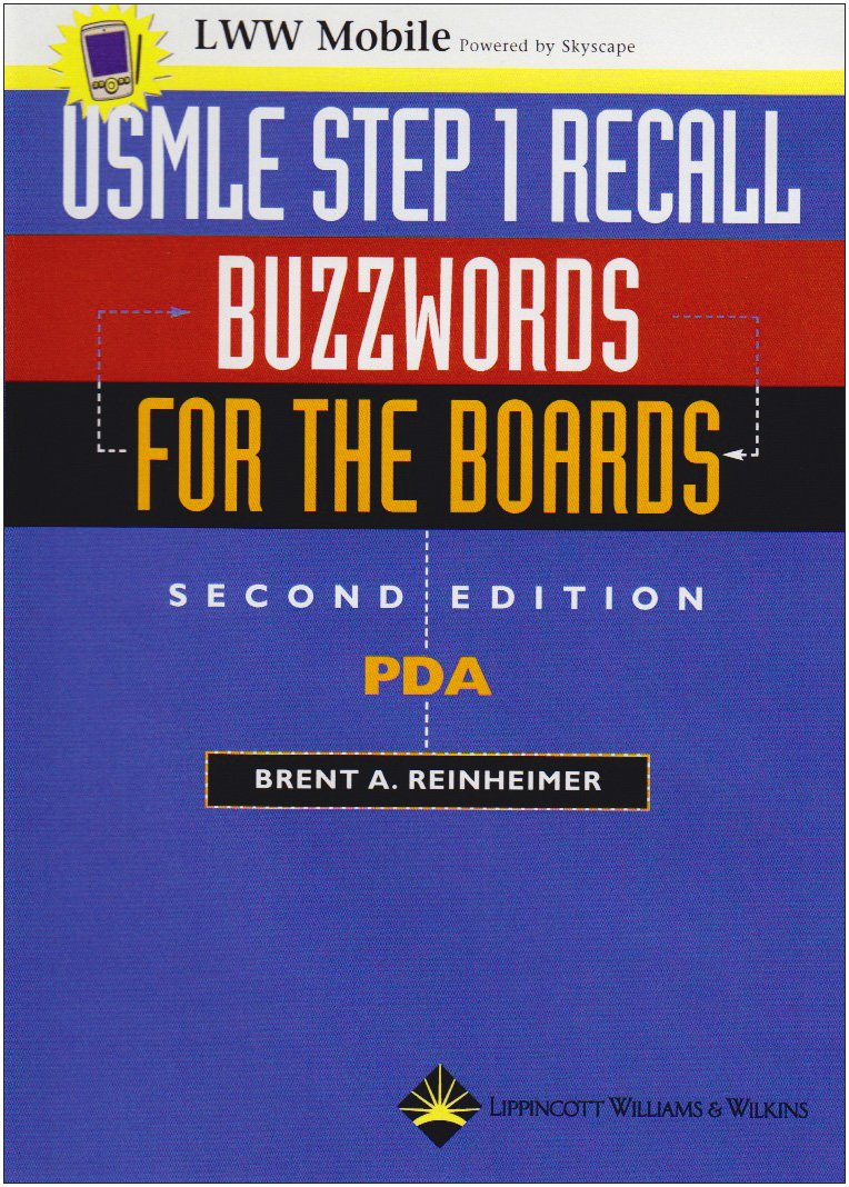 Amazon | Usmle Step 1 Recall PDA: Buzzwords for the Boards (Recall ...