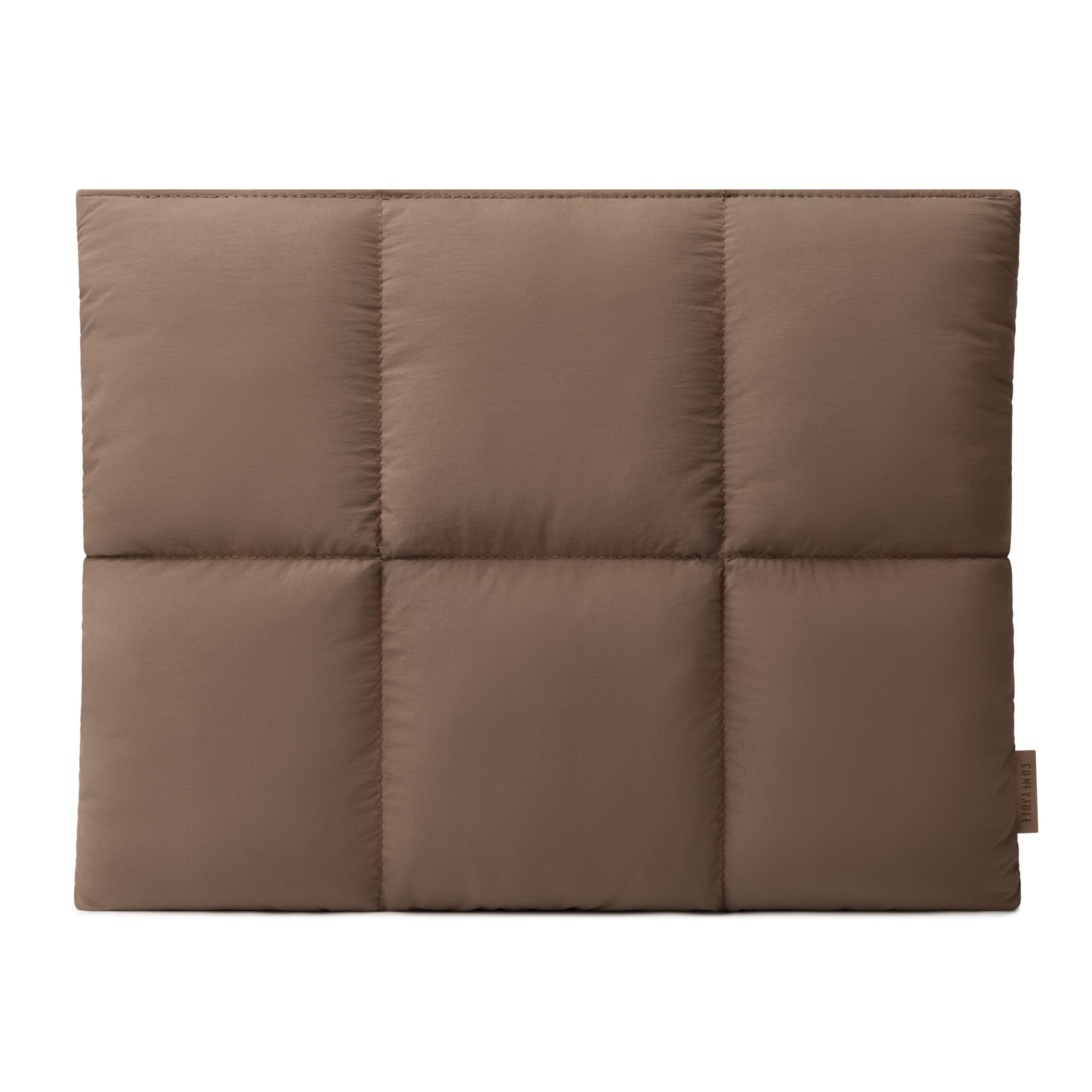 Comfyable Puffy Laptop Sleeve 15 Inch 16 Inch, Quilted Puffer Laptop Carrying Case, Pillow Pouch Compatible for MacBook Air 15 in M4 2025 & MacBook Pro 16 in M4 2024, Mocha Brown