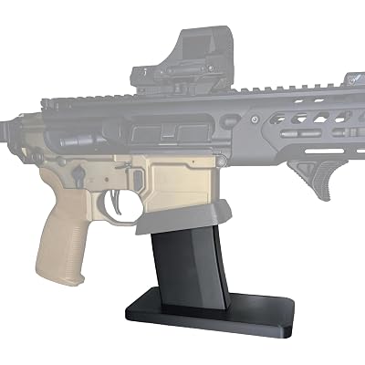 Hammy3DPrints Display Stand for Various Firearms - Pistols, AK, AR, MP5, KP9, and More | Rifle Holder Storage Rack (Sig MCX / Spear LT)