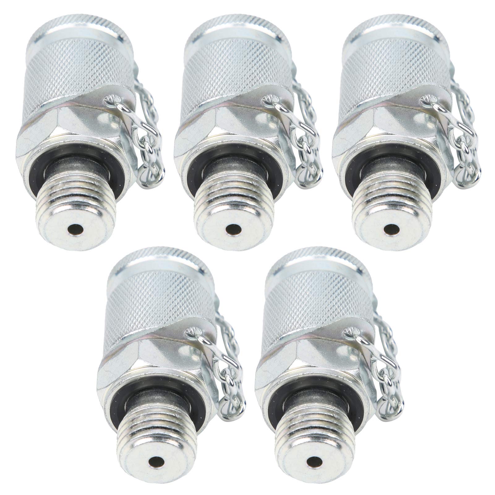 Adaptador de Prueba hidráulica (5 Piezas), Conector roscado de Prueba, Kit de acoplador de Prueba de presión hidráulica, medición de presión para acopladores de la Serie PT/PPT (M14 x 1,5)