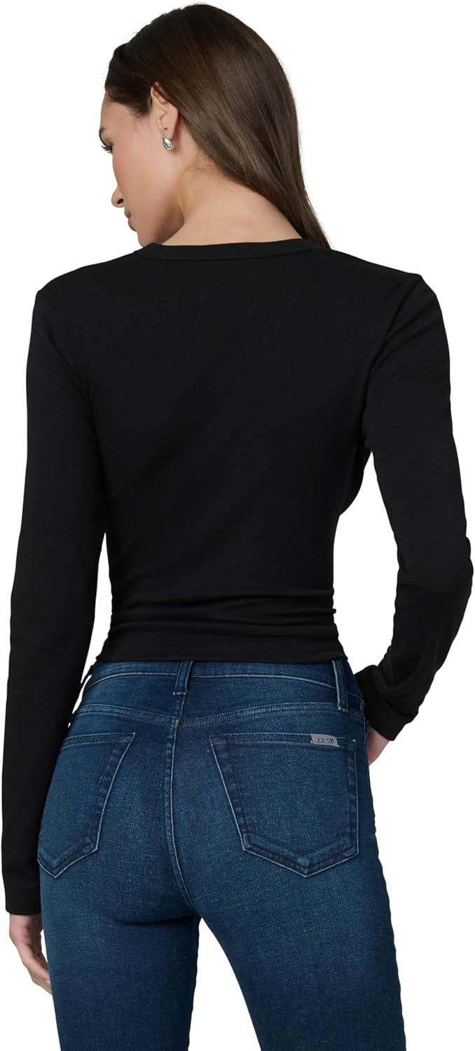 Joe's Womens The Long Sleeve Baby Tee - Image 3
