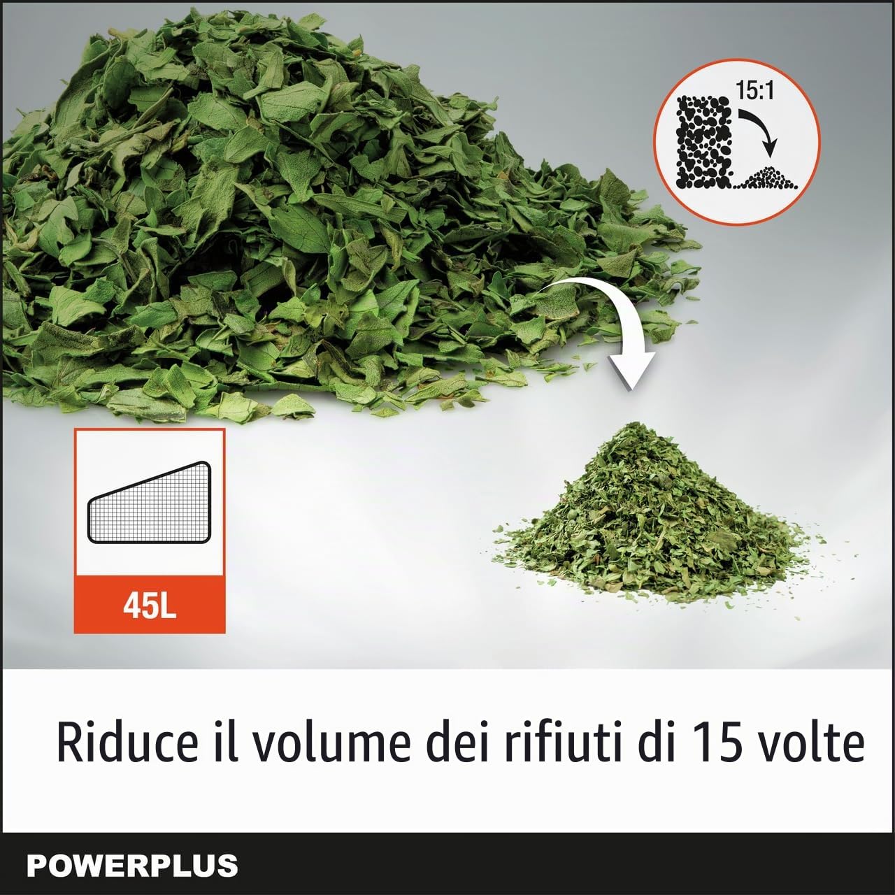 POWER plus - Soffiatore a batteria Dual Power POWDPG75270-40 V, 3 in 1: triturazione, bolle e aspirazione, velocità massima dell'aria di 210 km/h, senza batteria e caricatore