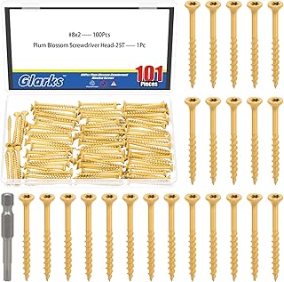Glarks 101pcs 8x2’’ Deck Screws Kit