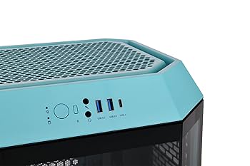 Amazon | Thermaltake The Tower 300 Turquoise 3面強化ガラス