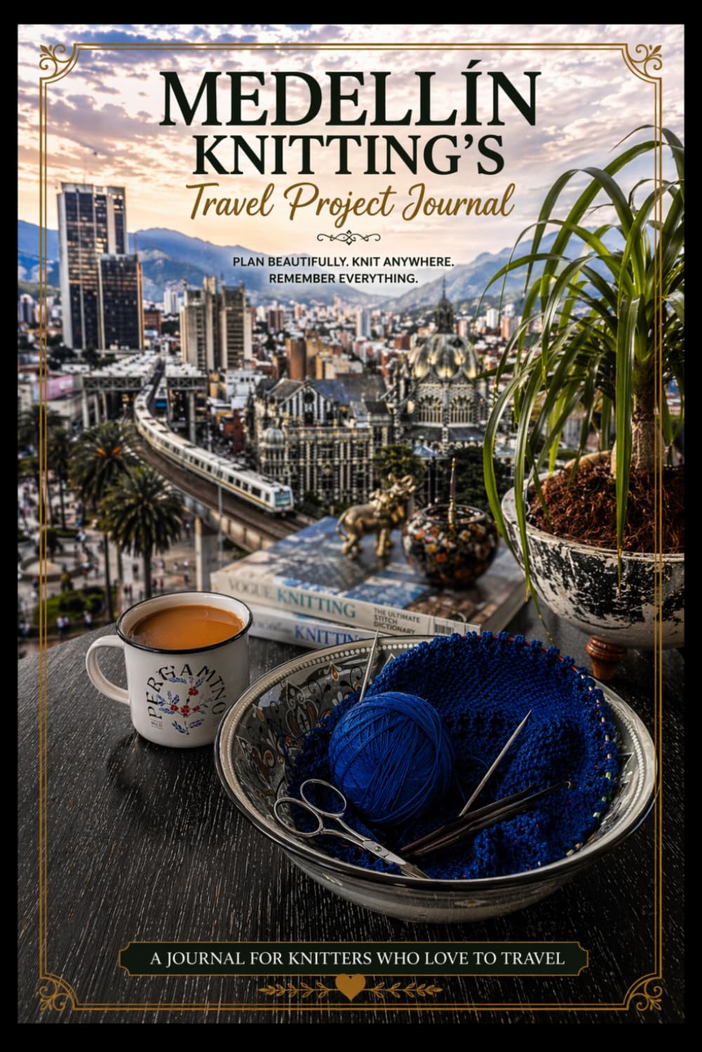 Medellin Knitting's Travel Project Journal - A Project Planner, Journal & Tracker for Knitters and Crocheters On the Go: Organize Patterns, Yarn, ... Adventures in One Beautiful Project Log