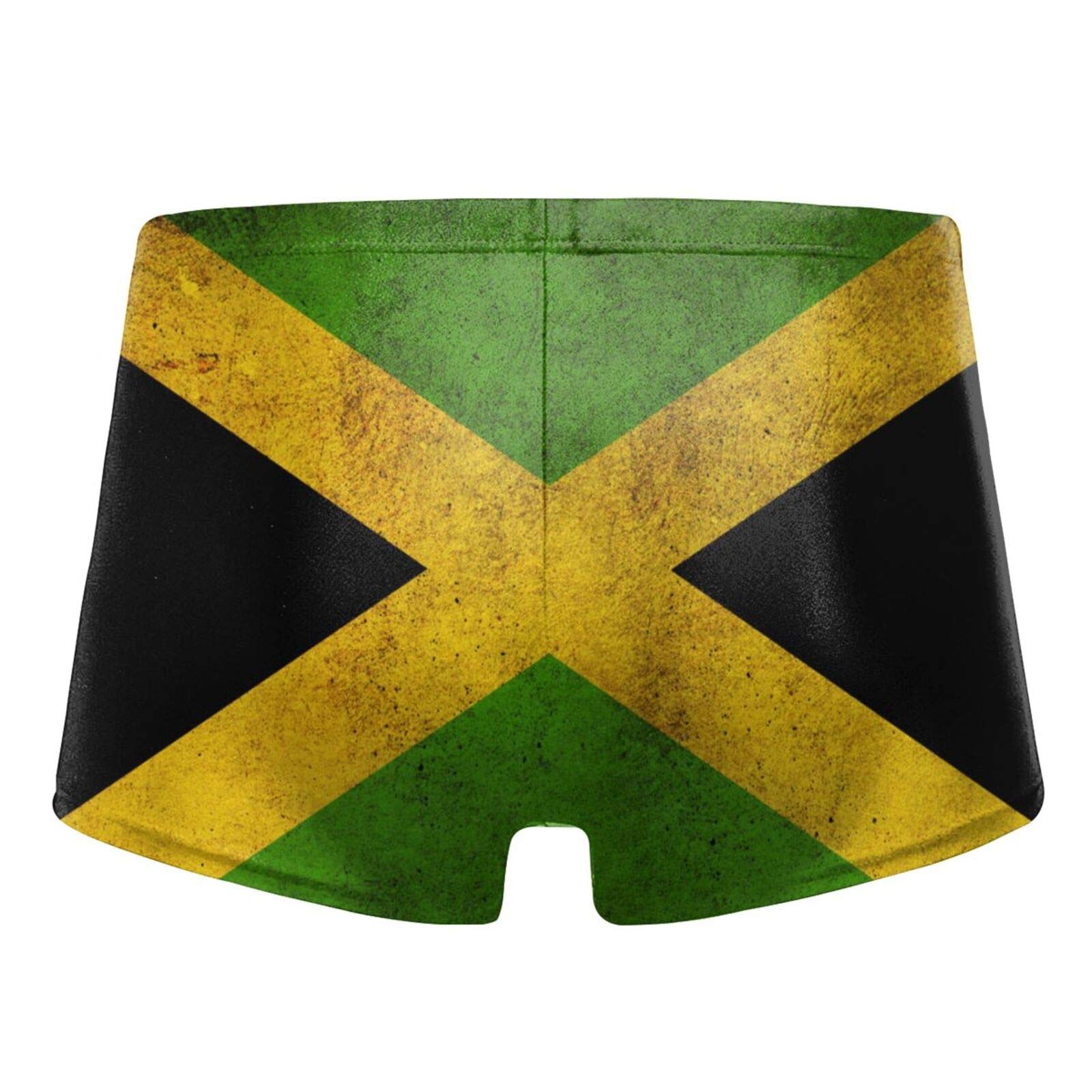Alpsport Men'S Jamaican Flag Swimwear Boxer Briefs Swim Trunk Triangle Thong Bikini Swimsuit